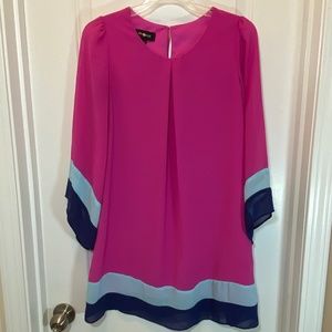 Amy Byer Shift Dress with Wide Sleeves